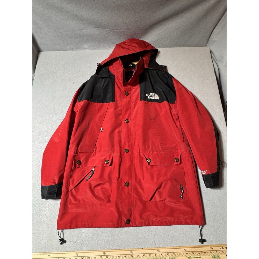 Vtg. The North Face Red Gore-Tex Rain Jacket Size L 100% Nylon Laminated Rare